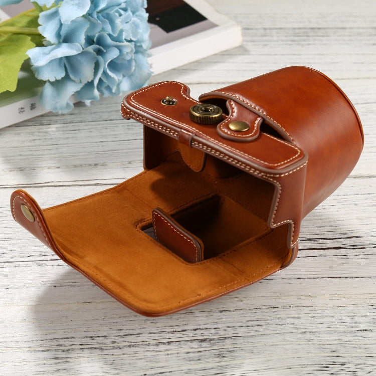 Borsa per fotocamera full body in pelle PU con cinturino per FUJIFILM X-T200 (obiettivo 15-45 mm), For FUJI  X-T200