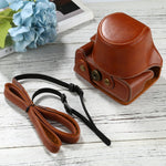 Borsa per fotocamera full body in pelle PU con cinturino per FUJIFILM X-T200 (obiettivo 15-45 mm), For FUJI  X-T200