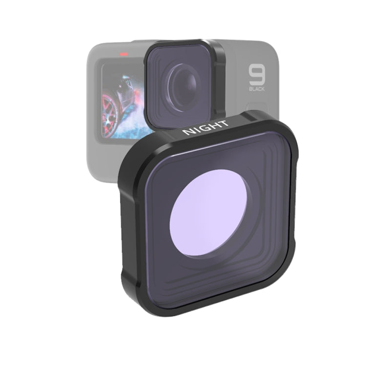 Filtro per obiettivo di riduzione dell'inquinamento luminoso NIGHT serie JSR KB per GoPro HERO10 Black / HERO9 Black, NIGHT