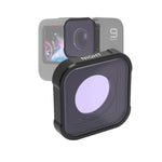 Filtro per obiettivo di riduzione dell'inquinamento luminoso NIGHT serie JSR KB per GoPro HERO10 Black / HERO9 Black, NIGHT