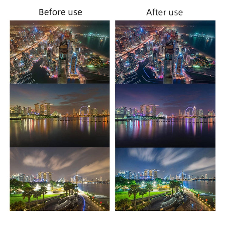 Filtro per obiettivo di riduzione dell'inquinamento luminoso NIGHT serie JSR KB per GoPro HERO10 Black / HERO9 Black, NIGHT