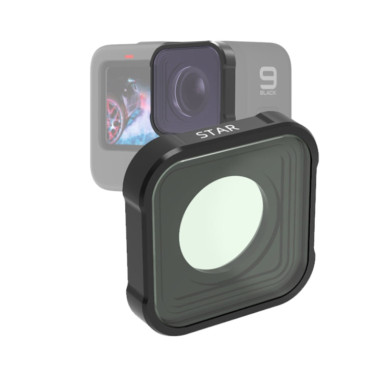 Filtro per obiettivo effetto stella JSR serie KB per GoPro HERO10 Black / HERO9 Black, Star