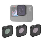 Filtro obiettivo JSR serie KB CPL+ND8+ND16 per GoPro HERO10 Black/HERO9 Black, 3-in-1