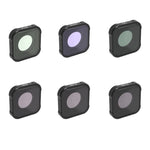 JSR Serie KB STAR+CPL+NIGHT+ND8+ND16+ND32 Filtro obiettivo per GoPro HERO10 Black / HERO9 Black, 6-in-1