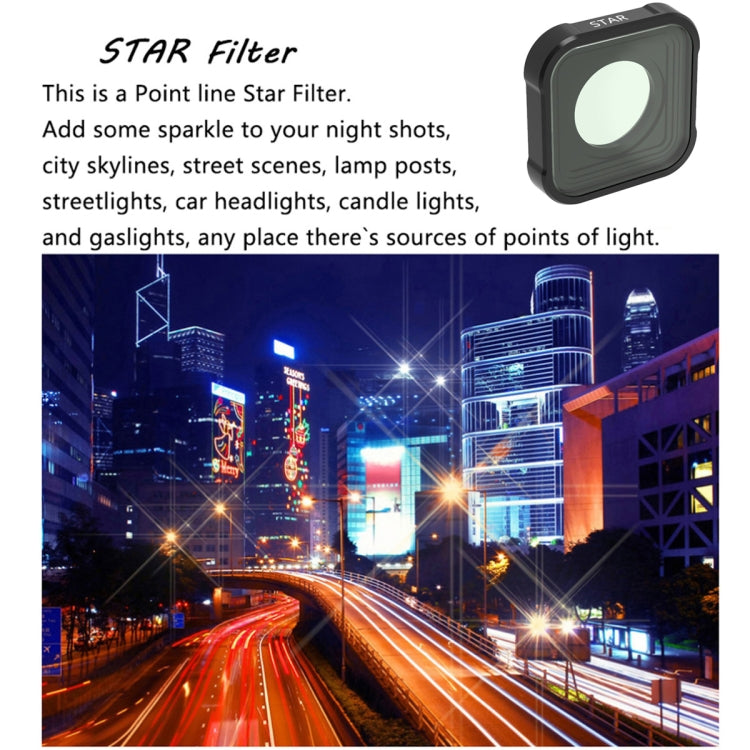 JSR Serie KB STAR+CPL+NIGHT+ND8+ND16+ND32 Filtro obiettivo per GoPro HERO10 Black / HERO9 Black, 6-in-1