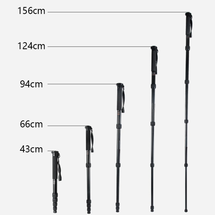 Supporto per monopiede in lega di alluminio per fotocamera DSLR da viaggio portatile BEXIN MAS285, MAS285