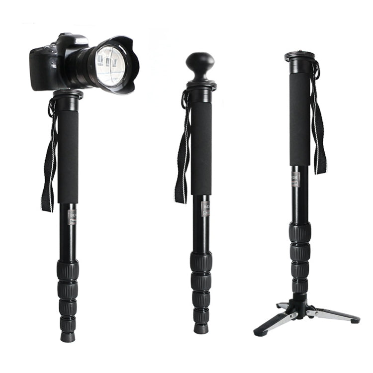 Supporto per monopiede in lega di alluminio per fotocamera DSLR da viaggio portatile BEXIN MAS285, MAS285