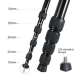 Supporto monopiede in lega di alluminio per fotocamera DSLR da viaggio portatile BEXIN MAS325, MAS325