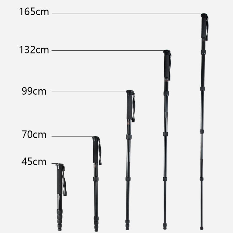 Supporto monopiede in lega di alluminio per fotocamera DSLR da viaggio portatile BEXIN MAS325, MAS325