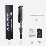 Supporto monopiede in lega di alluminio per fotocamera DSLR da viaggio portatile BEXIN MAS325, MAS325