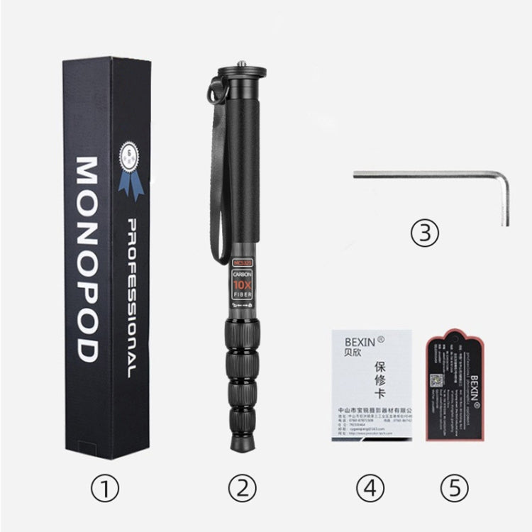 Supporto monopiede in lega di alluminio per fotocamera DSLR da viaggio portatile BEXIN MAS325, MAS325