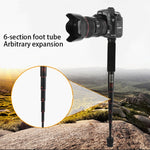 BEXIN P256A Supporto per monopiede in lega di alluminio per fotocamera DSLR da viaggio portatile per esterni, P256A