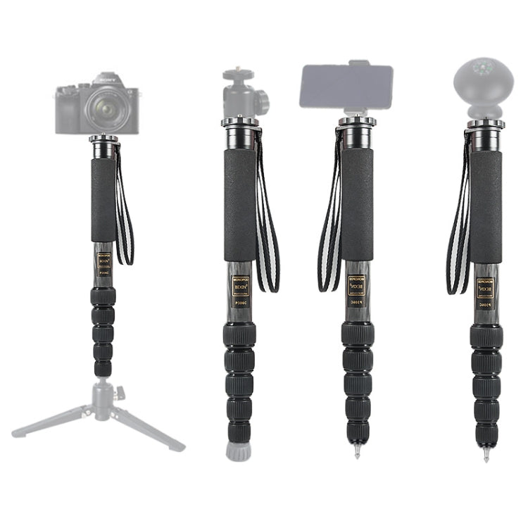 Supporto per monopiede in fibra di carbonio per fotocamera DSLR da viaggio portatile BEXIN P306C, P306C