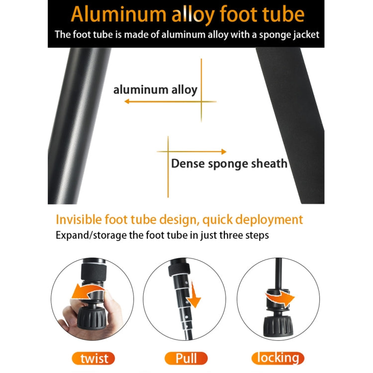 Supporto per monopiede in lega di alluminio per fotocamera DSLR da viaggio portatile BEXIN P308, P308