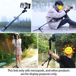 Supporto per monopiede in lega di alluminio per fotocamera DSLR da viaggio portatile BEXIN P308, P308