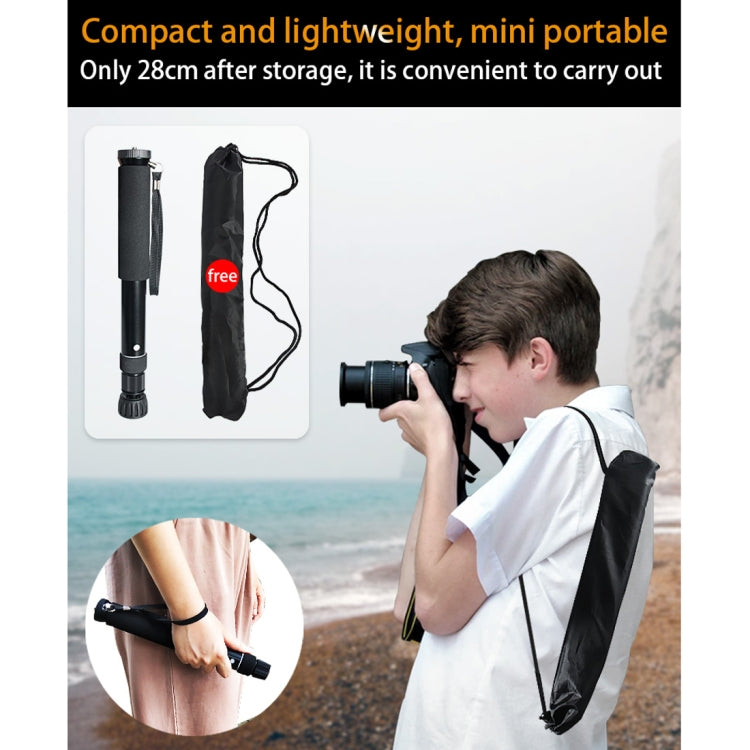 BEXIN P308B Supporto per monopiede in lega di alluminio per fotocamera DSLR da viaggio portatile per esterni, P308B