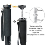 BEXIN P308B Supporto per monopiede in lega di alluminio per fotocamera DSLR da viaggio portatile per esterni, P308B