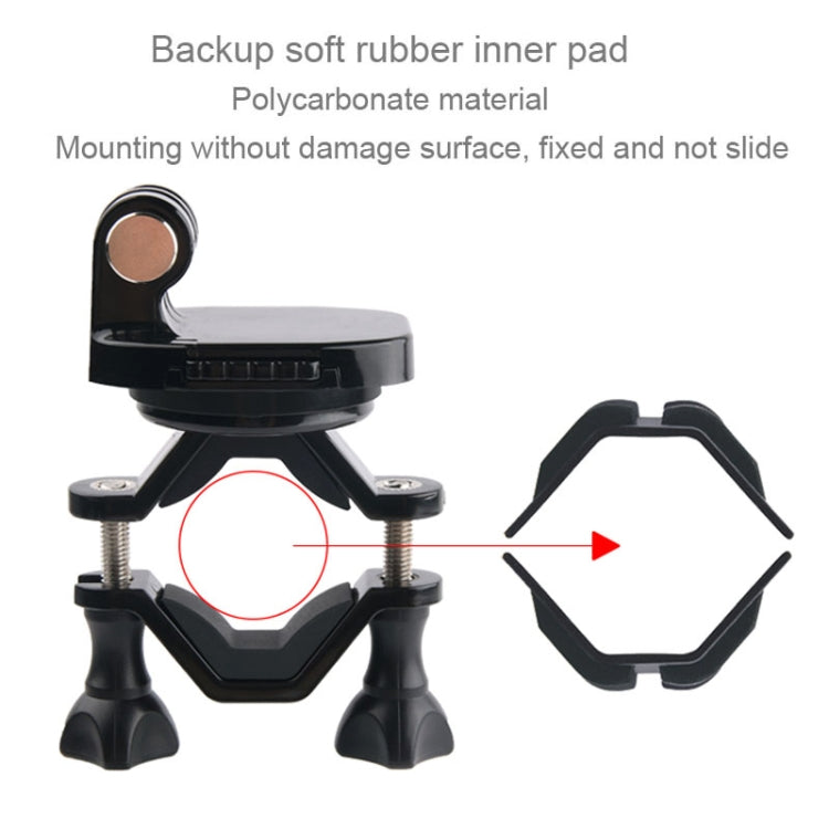 GP433 Supporto da manubrio per bicicletta e moto per GoPro Hero11 Black / HERO10 Black /9 Black /8 Black /7 /6 /5 /5 Session /4 Session /4 /3+ /3 /2 /1, DJI Osmo Action e altre action cam, GP433