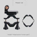 GP433 Supporto da manubrio per bicicletta e moto per GoPro Hero11 Black / HERO10 Black /9 Black /8 Black /7 /6 /5 /5 Session /4 Session /4 /3+ /3 /2 /1, DJI Osmo Action e altre action cam, GP433