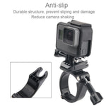 GP434 Supporto di fissaggio per manubrio moto bicicletta di grandi dimensioni per GoPro Hero11 Black / HERO10 Black /9 Black /8 Black /7 /6 /5 /5 Session /4 Session /4 /3+ /3 /2 /1, DJI Osmo Action e altroTelecamere d'azione, GP434