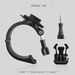 GP434 Supporto di fissaggio per manubrio moto bicicletta di grandi dimensioni per GoPro Hero11 Black / HERO10 Black /9 Black /8 Black /7 /6 /5 /5 Session /4 Session /4 /3+ /3 /2 /1, DJI Osmo Action e altroTelecamere d'azione, GP434