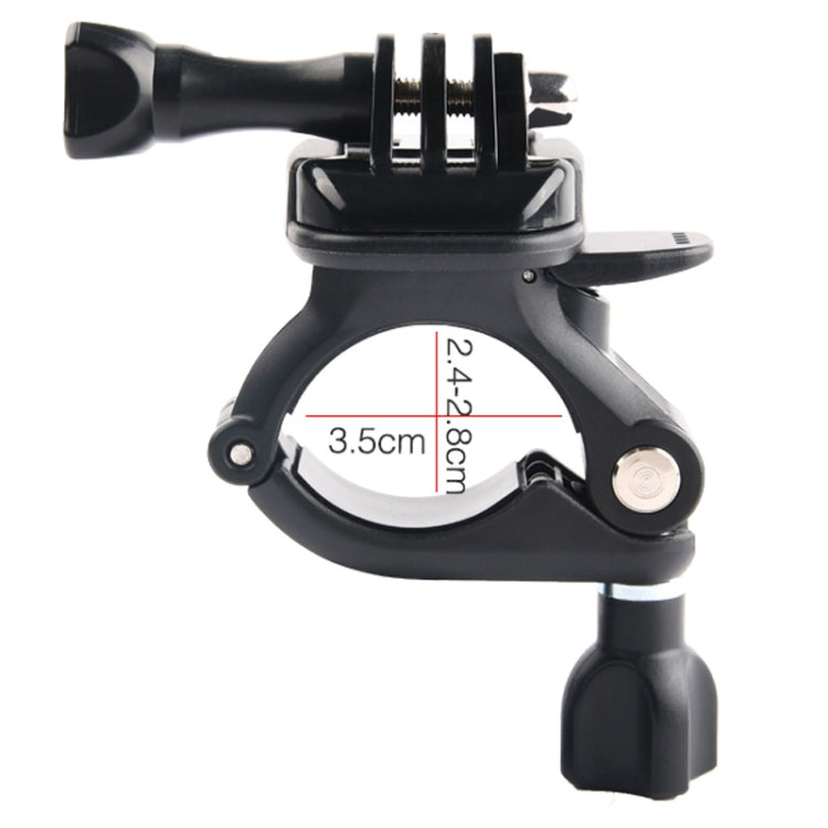 GP435 Supporto di fissaggio per manubrio moto bicicletta di piccole dimensioni per GoPro Hero11 Black / HERO10 Black /9 Black /8 Black /7 /6 /5 /5 Session /4 Session /4 /3+ /3 /2 /1, DJI Osmo Action e altroTelecamere d'azione, GP435