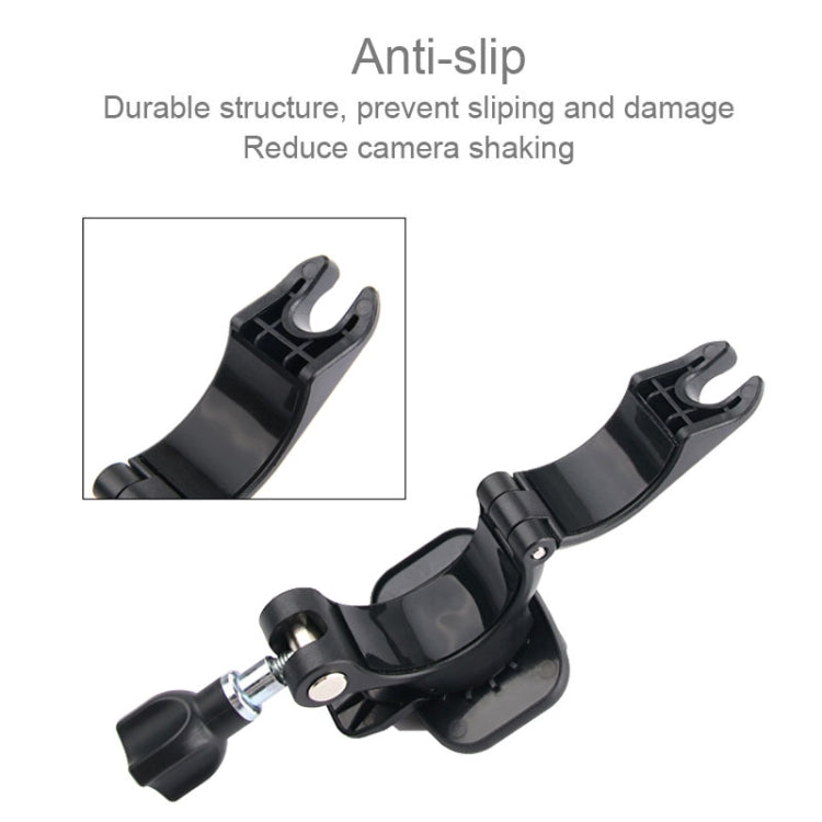 GP435 Supporto di fissaggio per manubrio moto bicicletta di piccole dimensioni per GoPro Hero11 Black / HERO10 Black /9 Black /8 Black /7 /6 /5 /5 Session /4 Session /4 /3+ /3 /2 /1, DJI Osmo Action e altroTelecamere d'azione, GP435