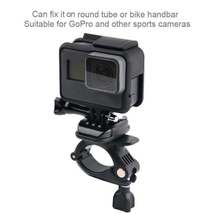 GP435 Supporto di fissaggio per manubrio moto bicicletta di piccole dimensioni per GoPro Hero11 Black / HERO10 Black /9 Black /8 Black /7 /6 /5 /5 Session /4 Session /4 /3+ /3 /2 /1, DJI Osmo Action e altroTelecamere d'azione, GP435