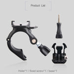 GP435 Supporto di fissaggio per manubrio moto bicicletta di piccole dimensioni per GoPro Hero11 Black / HERO10 Black /9 Black /8 Black /7 /6 /5 /5 Session /4 Session /4 /3+ /3 /2 /1, DJI Osmo Action e altroTelecamere d'azione, GP435