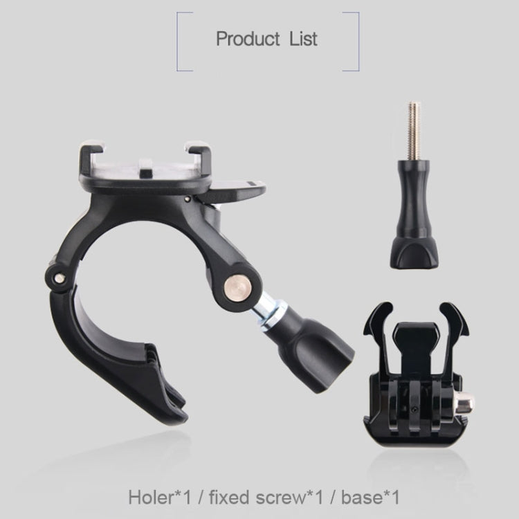 GP435 Supporto di fissaggio per manubrio moto bicicletta di piccole dimensioni per GoPro Hero11 Black / HERO10 Black /9 Black /8 Black /7 /6 /5 /5 Session /4 Session /4 /3+ /3 /2 /1, DJI Osmo Action e altroTelecamere d'azione, GP435