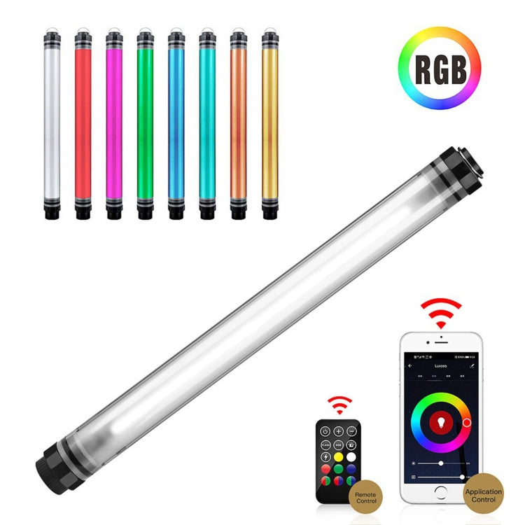 LUXCeO P7RGB Pro Luce video a LED colorata per foto Controllo APP Temperatura colore regolabile Luce di riempimento LED portatile impermeabile con telecomando, P7RGB Pro