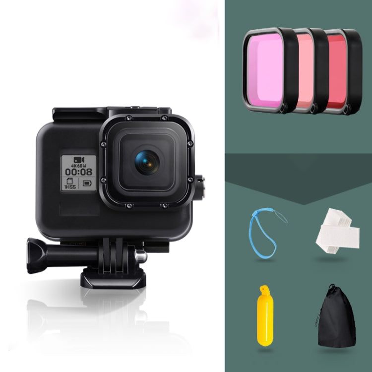 Custodia impermeabile per GoPro HERO8 Black con accessori