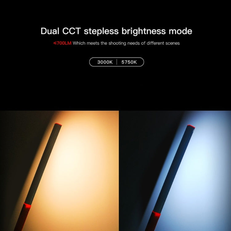 LUXCeO Q508D Lampada a doppia temperatura di colore per foto LED Stick Video Light Lampada di illuminazione flash a luce di riempimento a LED portatile, Q508D