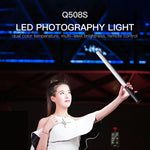 LUXCeO Q508S Dual Color Temperature 1000LM Photo LED Stick Video Light Lampada di illuminazione flash a LED con luce di riempimento portatile, Q508S