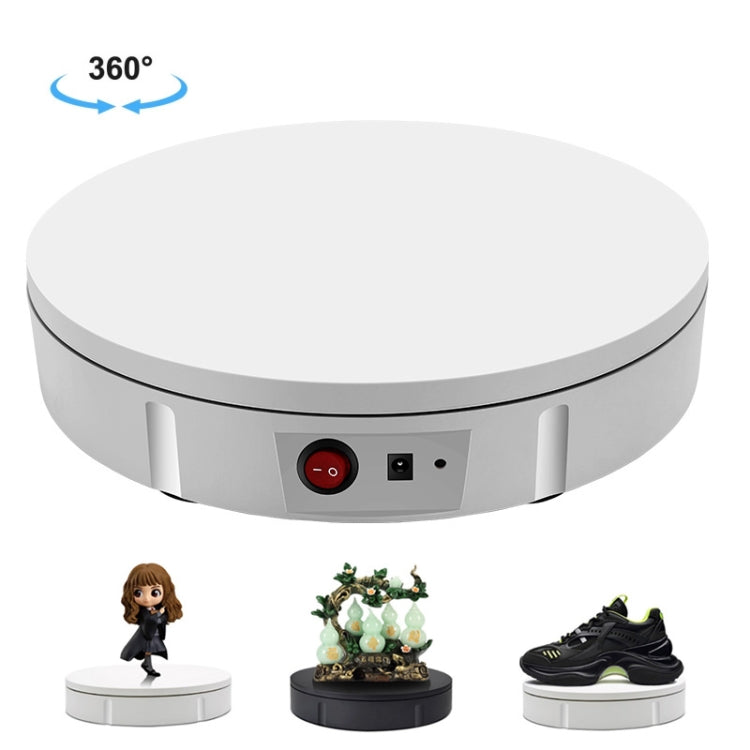 Giradischi per espositori rotanti elettrici da 22 cm, supporto per riprese video, carico: 50 kg, spina americana, 22cm, US Plug