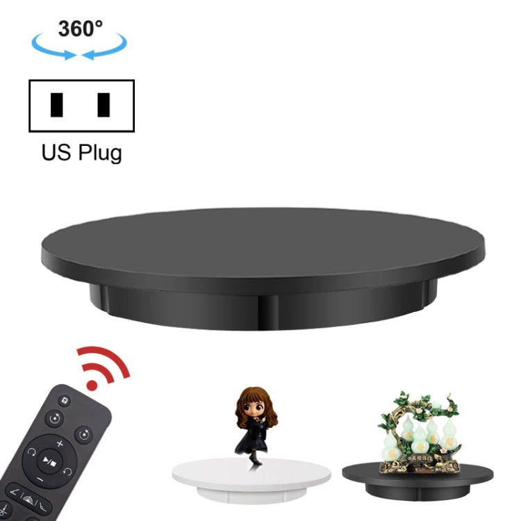 Piattaforma girevole elettrica per espositori rotanti da 60 cm, carico: 100 kg, alimentazione plug-in, presa americana, 60cm, US Plug