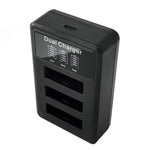 Caricatore triplo USB con display LCD Sony NP-BX1 con cavo USB, For Sony NP-BX1 (3 Channel)