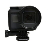 Per GoPro HERO5 Sport Action Camera Filtro obiettivo professionale da 52 mm (CPL + UV + ND8 + ND2 + Star 8 + Rosso + Giallo + FLD / Viola) e anello adattatore custodia impermeabile, 10 in 1