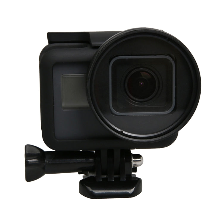 Per GoPro HERO5 Sport Action Camera Filtro obiettivo professionale da 52 mm (CPL + UV + ND8 + ND2 + Star 8 + Rosso + Giallo + FLD / Viola) e anello adattatore custodia impermeabile, 10 in 1