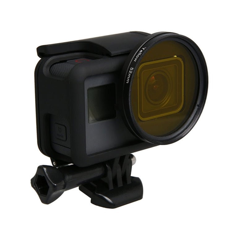 Per GoPro HERO5 Sport Action Camera Filtro obiettivo professionale da 52 mm (CPL + UV + ND8 + ND2 + Star 8 + Rosso + Giallo + FLD / Viola) e anello adattatore custodia impermeabile, 10 in 1