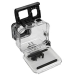 Per GoPro HERO5 Custodia protettiva impermeabile per PC e ABS fino a 30 m + Cover posteriore touch con fibbia Supporto di base e vite lunga, Dimensioni cover posteriore: 7 x 6 cm, Protective Case