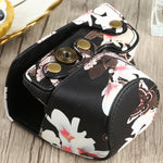 Custodia per fotocamera in pelle PU con motivo floreale per Sony A6000 / A6300 / A6400 / Nex 6