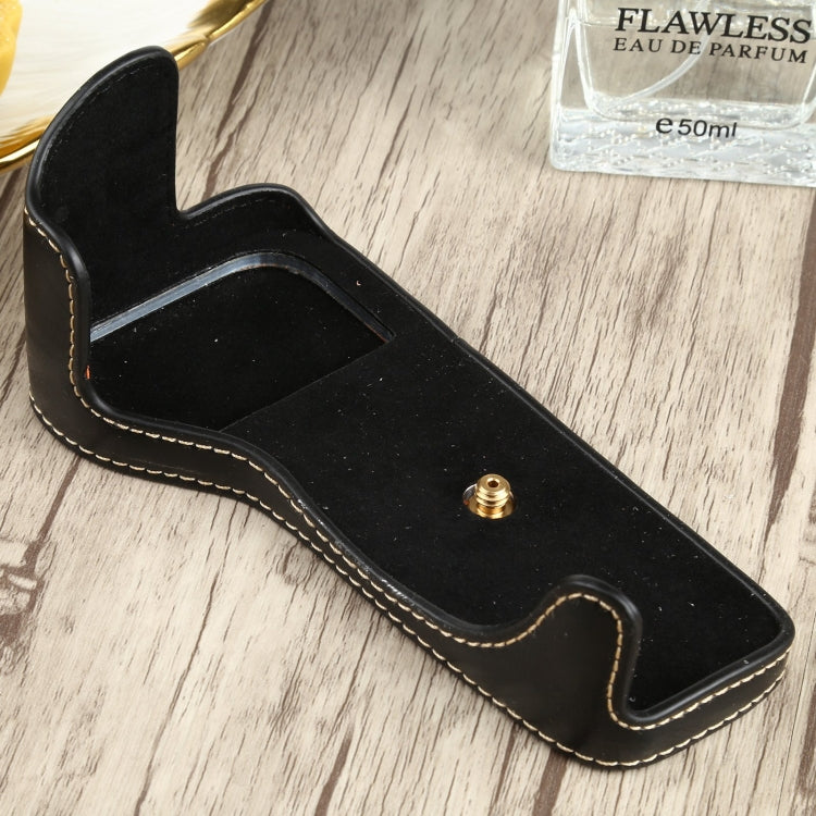 Base mezza custodia per fotocamera in pelle PU con filo da 1/4 di pollice per Canon EOS 77D / 800D, For Canon  EOS 77D, For Canon EOS 77D