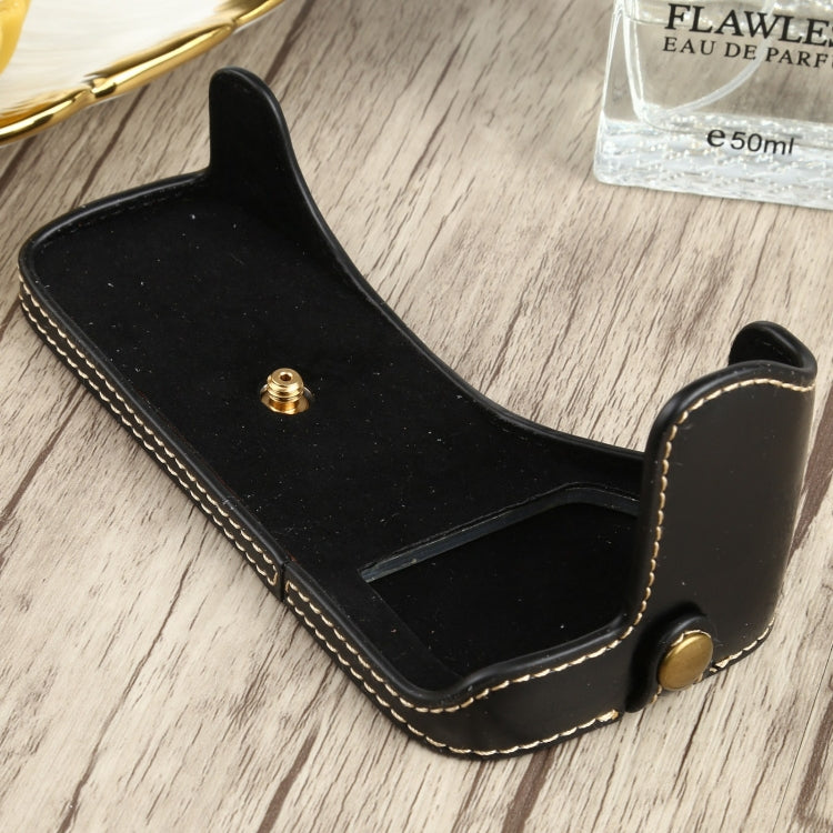 Base mezza custodia per fotocamera in pelle PU con filo da 1/4 di pollice per Canon EOS 77D / 800D, For Canon  EOS 77D, For Canon EOS 77D