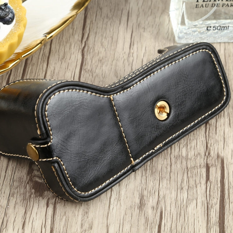 Base mezza custodia per fotocamera in pelle PU con filo da 1/4 di pollice per Canon EOS 77D / 800D, For Canon  EOS 77D, For Canon EOS 77D