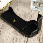 Base mezza custodia per fotocamera in pelle PU con filo da 1/4 di pollice per Canon EOS 90D, For Canon EOS 90D