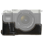 Base mezza custodia per fotocamera in pelle PU con filettatura da 1/4 di pollice per Sony ILCE-7C/A7C, For Sony ILCE-7C/A7C