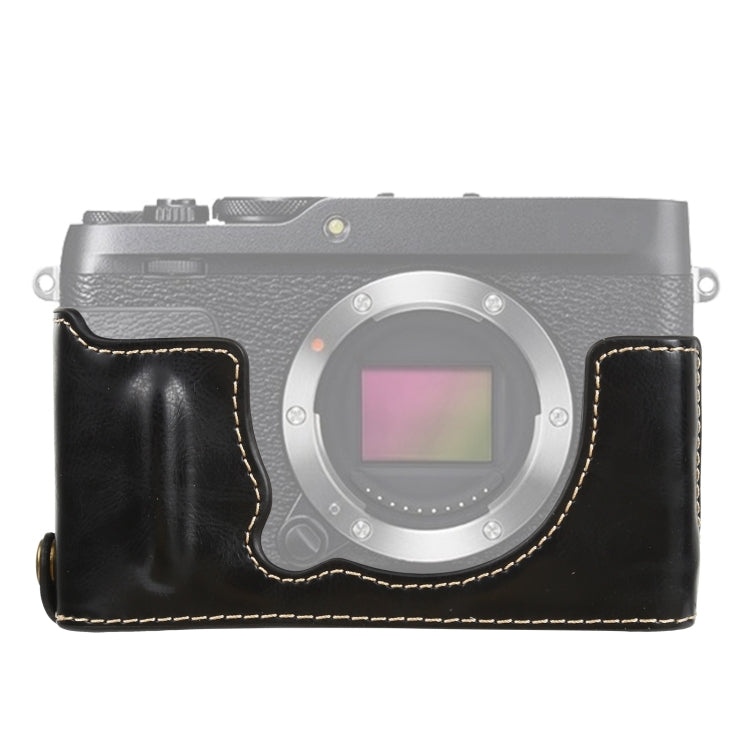 Base mezza custodia per fotocamera in pelle PU con filo da 1/4 di pollice per FUJIFILM XE4, For FUJIFILM XE4