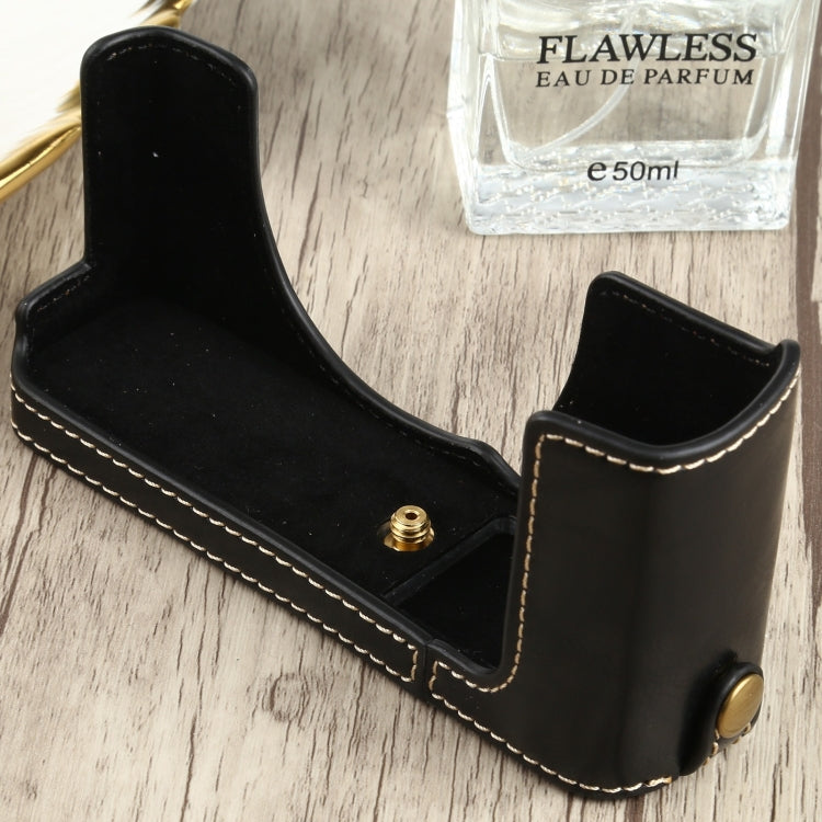Base mezza custodia per fotocamera in pelle PU con filo da 1/4 di pollice per FUJIFILM XE4, For FUJIFILM XE4