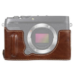 Base mezza custodia per fotocamera in pelle PU con filo da 1/4 di pollice per FUJIFILM XE4, For FUJIFILM XE4
